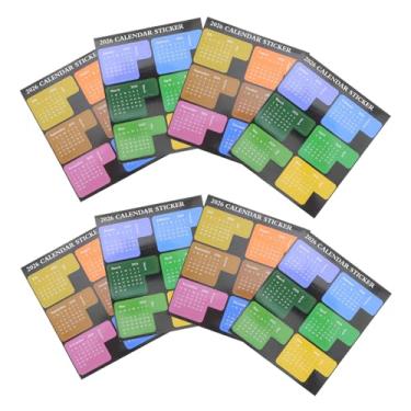 Imagem de Tofficu Adesivos de Calendário 2026 para Planejadores: Adesivos Mensais de 2026, Guias de Índice, Marcadores de Página Divisores Adesivos, Etiquetas de Calendário para Planejadores, Caderno de