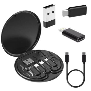 Imagem de Kit Adaptador para Celular IOS Micro USB V8 E Tipo C