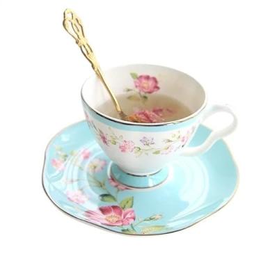 Imagem de GRFIT Conjunto de pires de chávena de chá de leite, flor, chávena de chá, de porcelana, creme, açucareiro, caneca de café, utensílios domésticos, utensílios de chá, fornecedores, chávenas de chá