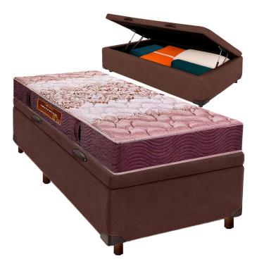 Imagem de Cama Box Bau + Colchão Solteiro D26 Ortophedic Sankonfort