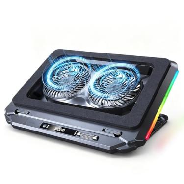Imagem de Katruy Almofada De Resfriamento Para Laptop Gamer Com Ventilador Turbo Potente, Cooler Rgb Infinitamente Variável, Espuma Selada Laptops 14 A 21 Polegadas