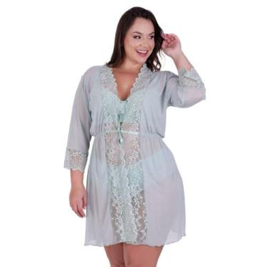 Imagem de Hobby Plus Size Tule Renda -c5 IZA - BELLA DA SERRA MODAS, Verde