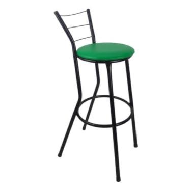 Imagem de Kit 4 Bancos Banqueta Alto Flex Americano Cozinha Balcão Bar Area Gourmet(Verde)