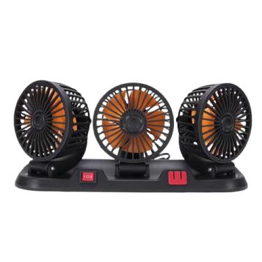Imagem de Generic 3 fã de Carro de Cabeça, Forte 2 Velocidade de Compatibilidade de Largura 3 fã de Plugue do Isqueiro de Charuto para van (CC24V)