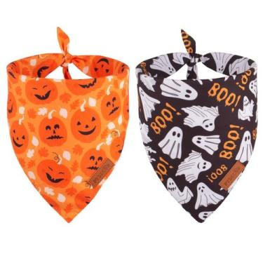Imagem de Lenço reversível de Halloween Bandana PTDECOR para cães GG