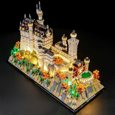 Imagem de MENZAVA LED Light Set Compatible with Lego Neuschwanstein Castle Architecture 21063 Building Blocks Model - Model Set NOT Included