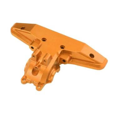Imagem de menolana Tampa da caixa de câmbio traseira de carro RC 1:16, peças de reposição atualizadas, substituição da tampa do diferencial superior traseiro de metal, Ouro
