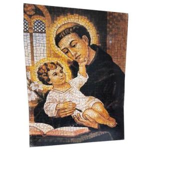 Imagem de Quebra-Cabeça Santos Devoção Santo Antônio 150 Peças Em Mdf - Coleção 