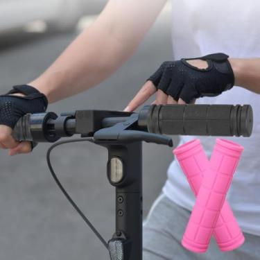 Imagem de 2 Pegadores de alça de bicicleta, punhos de guidão de bicicleta de borracha antiderrapantes, aderência de bicicleta de substituição especializada, para Beach Cruiser Razor Scooter Triciclo dobrável