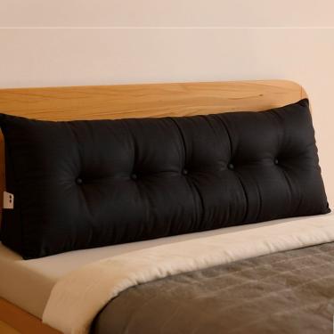 Imagem de Almofada de Cabeceira Encosto Apoio para Lombar com Bolso Lateral 140x50x20 - BF Colchões
