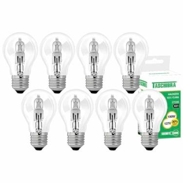 Imagem de 8 Lâmpada Halógena A55 100w 127v Branco Quente 2700k Estufa