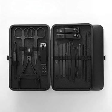 Imagem de Conjunto de manicure – Kit profissional de pedicure para cortadores de unhas 18 em 1, kit de ferramentas de manicure, kit de cuidados faciais de aço inoxidável, ideia de presente para mulheres, homens