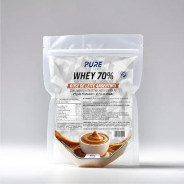 Imagem de Whey Protein Concentrado 70% 450g Pure Athletic Sabor:Doce de Leite