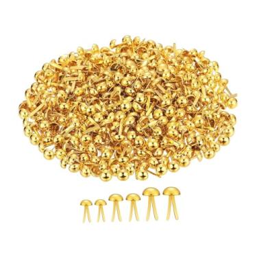 Imagem de Fenteer 300 peças de prendedores de papel, pinos de pressão, acessórios para artesanato, metal, alfinetes para scrapbooking e trabalhos manuais, Vários Tamanhos