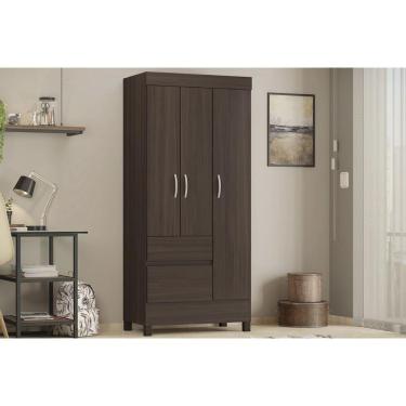 Imagem de Guarda Roupa Solteiro 3 Portas E 2 Gavetas Wind Cafe Touch - Demóbile
