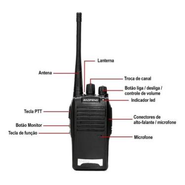 Imagem de Rádio Comunicador Baofeng 777S UHF 16 Canais