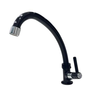 Imagem de Torneira de Balcão Anzol de 1/4 Volta Em Abs Preta com Arejador (Preta)