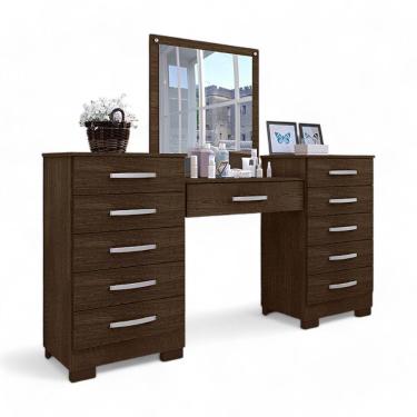 Imagem de Conjunto Para Quarto De Cômodas E Penteadeira Pétala Malbec