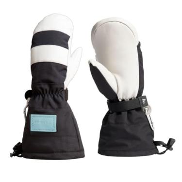 Imagem de CHOPPER MILL Luvas de montanha infantis para esqui, snowboard, trenó, isoladas com punho extralongo para manter as mãos quentes no inverno, neve, tamanho 3