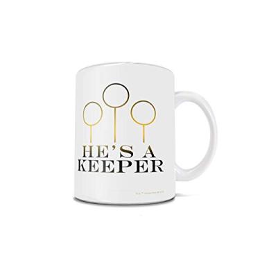 Imagem de Harry Potter – Caneca de cerâmica branca – ótima para presente ou coleção, He's a Keeper