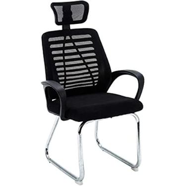 Imagem de ngddf2haa Banqueta de bar banco decorativo cadeira de visitante apoio de braço fixo encosto alto cadeira de pessoal confortável uso doméstico escritório sala de recepção cadeira de recepção (cor