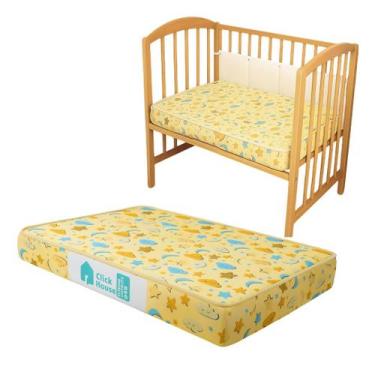 Imagem de Colchão Berço Cercadinho Chiqueirinho Click Baby 60x90x10cm - LUCKSPUM