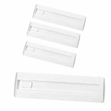 Imagem de ChefktCove Pacote com 4 divisórias de gaveta para roupas, 8 cm de altura, 28,8 a 50 cm, organizador de gaveta expansível ajustável, separadores de plástico transparente para cômoda, roupas de bebê