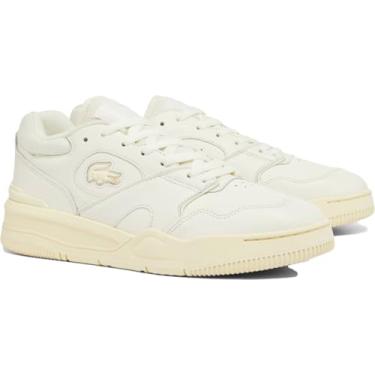 Imagem de Lacoste Tênis masculino Lineshot, Off Wht/Lt Ylw, 38