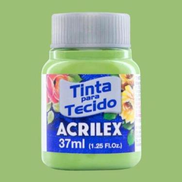 Imagem de Tinta para Tecido Fosca 37ml Acrilex - Cores Frias - 04140, VERDE KIWI