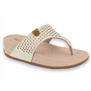 Imagem de Tamanco Feminino Ortopedico Ultraconforto Modare 7207104, Branco off, 