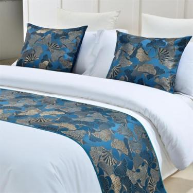 Imagem de HSTANGKY Lenço de cama de hotel moderno macio colcha decorativa resistente ao desbotamento protetor de cama quarto de hóspedes toalha de cama sem desbotamento para cama solteiro queen king tamanho