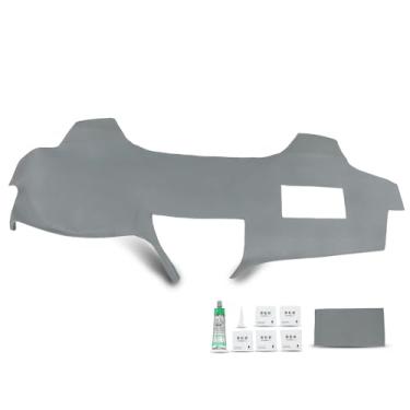 Imagem de PIT66 Moldura de painel de painel cinza TPE, compatível com painel de instrumentos Toyota Camry 2007-2011