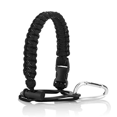 Imagem de Alça para Garrafa de Água Hydro Flask e Garrafas Boca Larga Cinto Paracord 12oz a 64oz Acessórios com Anel Carabiner Atividades Caminhada Acampamento
