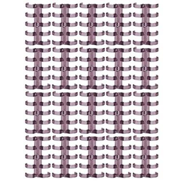 Imagem de Ainoli 20 unidades de anéis de encadernação segmentados Design comportam 60 folhas de 11 mm de espessura de encadernação, material de escritório (Roxo (observação rosa ao fazer o pedido))