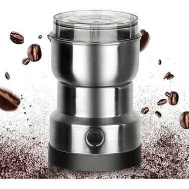 Imagem de Moedor de Café Elétrico Multifuncional, Triturador em Aço Inox para Grãos, Sementes e Especiarias, com Tampa Transparente, Baixo Ruído, Lâminas de Alta Performance, Uso Doméstico