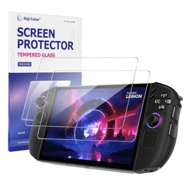 Imagem de Digi-Tatoo [UltraHD] Pacote com 2 protetores de tela de vidro temperado compatíveis com Lenovo Legion Go Gen 2 2025 (8,8 polegadas), dureza 9H, antiarranhões, impressões digitais, sem bolhas