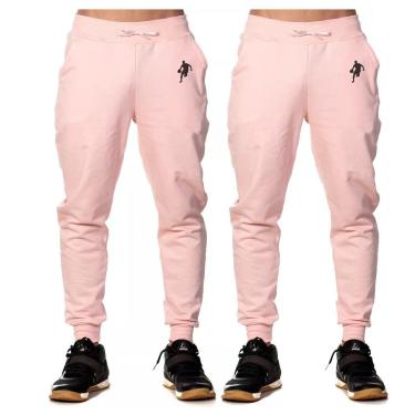 Imagem de Kit 2 Calças Moletom Plus Size Jogger Dibre Basquete P Ao G5-Masculino