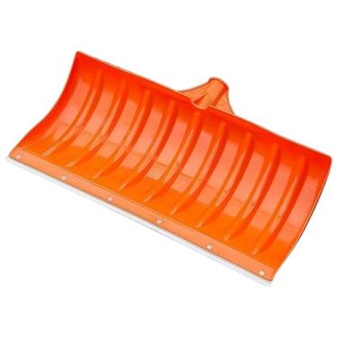 Imagem de KiBcsLic Pá de neve com cabeça laranja, prática, leve, multifuncional e, ideal para calçadas, entradas de garagem e jardins, com Chapa de aço