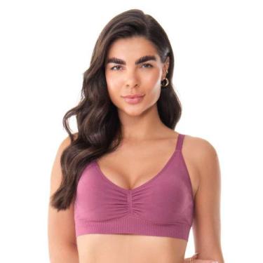 Imagem de Top Jacquard Com Bojo Removível Dusty Pink - Trend, P