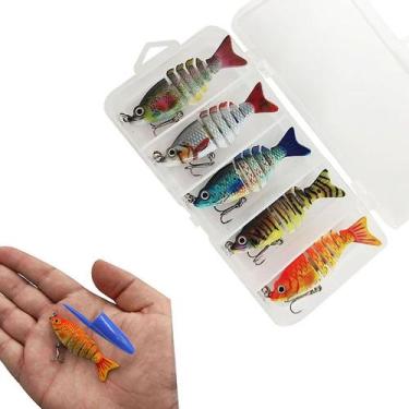 Imagem de 10 UNI Isca Lambari Artificial Articulado Pequeno + Estojo - CMIK