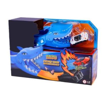 Imagem de Pista Speedster c/ Carrinho e Lançador Shark 13 Peças Polibrinq
