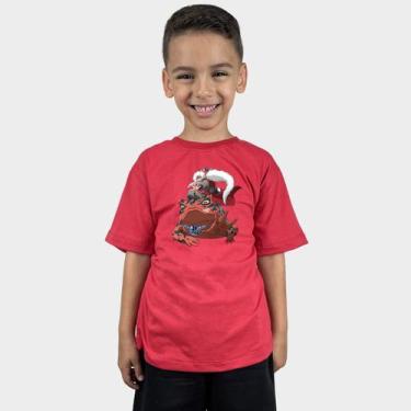 Imagem de Camiseta Infantil Menino Camisa Estampa Jiraiya gamabunta Geek - MP Mo