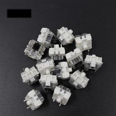 Imagem de 100 interruptores DIY substituíveis de 3 pinos para teclado mecânico de jogos para MX Switch (preto)