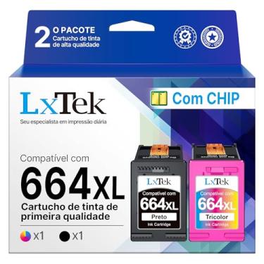Imagem de LxTek Cartuchos de Tinta Compatível com HP 664 664XL 664 XL Compatível com HP DeskJet Ink Advantage 1115 2135 3630 2675 3635 3775 3835 4535 4675 5075 (1 Preto 1 Colorido)