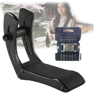 Imagem de Suporte Para Guitarra EléTrica Com Pernas De Apoio,Suporte ErgonôMico Para Guitarra EléTrica Com Abafador De Cordas Para Guitarristas