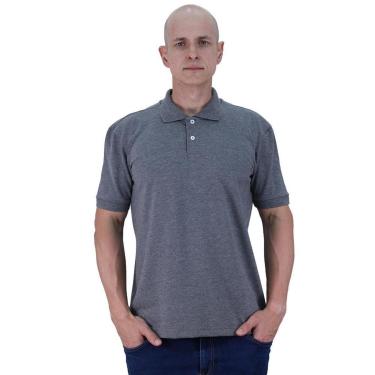 Imagem de Camisa Gola Polo Masculina Malha Piquet 50% Algodão 50% Poliéster Penteado Rentex MXD Conceito-Masculino