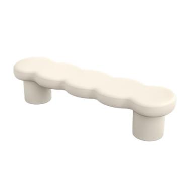 Imagem de Otomano para quarto, banco de cabeceira, banco de couro para sapatos, loja de roupas domésticas, descanso/vestiário, banco longo, banco de sofá, banco de cama (branco)