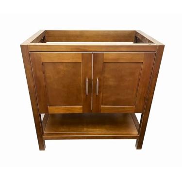 Imagem de Armário base de banheiro de pia única cor de madeira natural de 91 cm - MO-V3621-NA