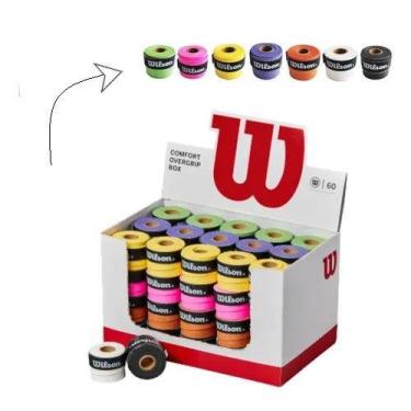 Imagem de Overgrip Wilson Comfort Ultra Colorido - 60 Unidades