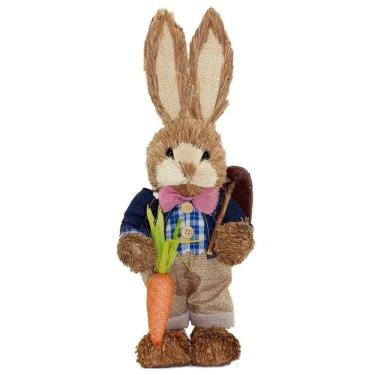 Imagem de Coelho De Páscoa Decoração Enfeite Coelhinho 33cm